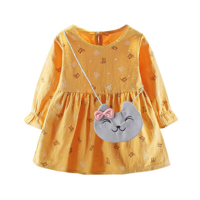 Cute Cartoon Pattern 2Pcs Baby Girls Dress Sets Kids Cherry Longs Sleeve Dresses Casual Clothes With Bag
Cute Cartoon Pattern 2Pcs Baby Girls Dress Sets Kids Cherry Longs Sleeve Dresses Casual Clothes With Bag