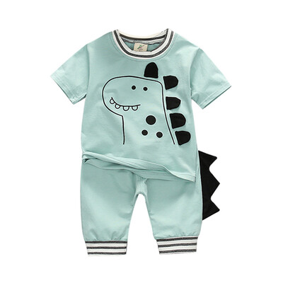 Summer Boys Cartoon Dinosaur Print Pattern Tops Blouse T-shirtShorts Casual Short Sleeve Outfits Sets
Summer Boys Cartoon Dinosaur Print Pattern Tops Blouse T-shirtShorts Casual Short Sleeve Outfits Sets