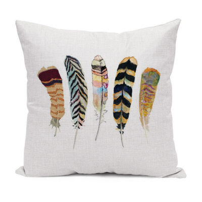 Pillow Case Feather Flower Painting Linen Throw Pillowcases Simple Modern Cushion Office Back Cushion Core-less
Pillow Case Feather Flower Painting Linen Throw Pillowcases Simple Modern Cushion Office Back Cushion Core-less
