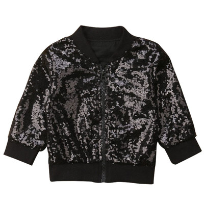 Children Personality All-match Casual Sequin Zipper Long Sleeve Solid Color Girl Jacket
Children Personality All-match Casual Sequin Zipper Long Sleeve Solid Color Girl Jacket
