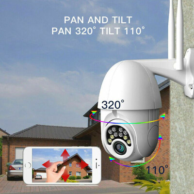 360-degree Smart Wireless WiFi Outdoor 1080p Camera Outdoor Waterproof WiFi PTZ Pan Tilt 1080P HD IP IR Camera Night Vision
360-degree Smart Wireless WiFi Outdoor 1080p Camera Outdoor Waterproof WiFi PTZ Pan Tilt 1080P HD IP IR Camera Night Vision