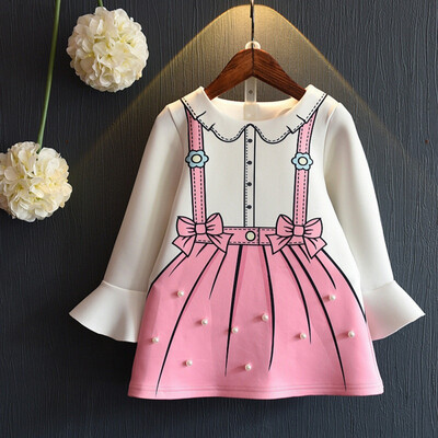 Little Girls Dress New Autumn Princess Dresses Children Clothing Flare Sleeve Bow Printing New Design for Girls Cute Clothes
Little Girls Dress New Autumn Princess Dresses Children Clothing Flare Sleeve Bow Printing New Design for Girls Cute Clothes