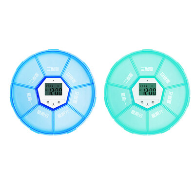 Weekly Pill Organizer Digital Timer 7 Grid Pill Box Alarm Clock Reminder Tablet Dispenser Case
Weekly Pill Organizer Digital Timer 7 Grid Pill Box Alarm Clock Reminder Tablet Dispenser Case