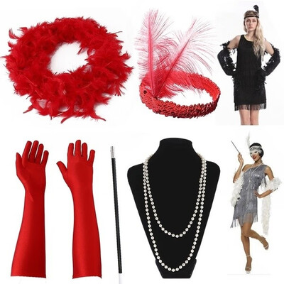 5Pcsset Halloween Flapper Girl Fancy Dress Accessories Charleston Gangster Gatsby Girl Costume Kit
5Pcsset Halloween Flapper Girl Fancy Dress Accessories Charleston Gangster Gatsby Girl Costume Kit