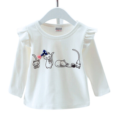 Autumn Baby Girl T-Shirts Tees Long Flare Sleeve Cartoon Cat Print T-Shirts Kids Tops Casual Blouse
Autumn Baby Girl T-Shirts Tees Long Flare Sleeve Cartoon Cat Print T-Shirts Kids Tops Casual Blouse