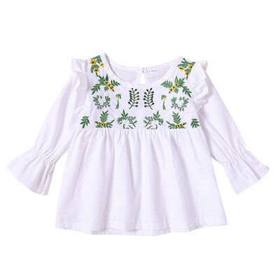 Baby Girls Spring Cotton Embroidery Floral Design T-shirt Tops Blouse Long Sleeve Children Casual Shirts
Baby Girls Spring Cotton Embroidery Floral Design T-shirt Tops Blouse Long Sleeve Children Casual Shirts