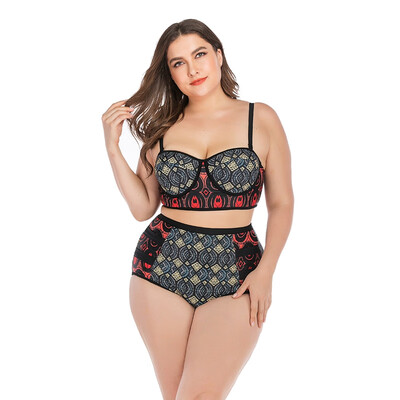 Women Tankini Printed Strappy High Waist Swimwear Bikini Top Bottom Lady Plus Size Swimsuit Beach Swimming Suit
Women Tankini Printed Strappy High Waist Swimwear Bikini Top Bottom Lady Plus Size Swimsuit Beach Swimming Suit