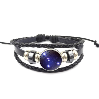 2019 Aquarius Pisces Aries Cancer Leo 12 Constellation Bracelet Men Women Braided Leather Bracelets & Bangles
2019 Aquarius Pisces Aries Cancer Leo 12 Constellation Bracelet Men Women Braided Leather Bracelets & Bangles