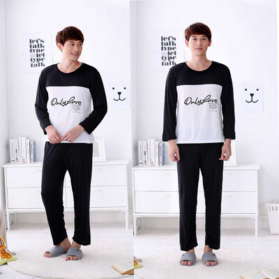 Couple Pajamas Set Letter Printed Patchwork O-Neck Spring Autumn Comfy Women Pyjamas Long Sleeve Sleepwear Men Lounge Pijama
Couple Pajamas Set Letter Printed Patchwork O-Neck Spring Autumn Comfy Women Pyjamas Long Sleeve Sleepwear Men Lounge Pijama