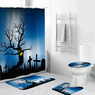 〖Follure〗Halloween festival 4PCS Non Slip Toilet Polyester Cover Mat Set Bathroom Curtain
〖Follure〗Halloween festival 4PCS Non Slip Toilet Polyester Cover Mat Set Bathroom Curtain