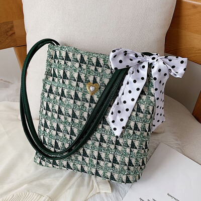 Tailored Fashion Women Linen Rhinestone Zipper Shoulder Bag Bow HandBag Shopping Bag
Tailored Fashion Women Linen Rhinestone Zipper Shoulder Bag Bow HandBag Shopping Bag