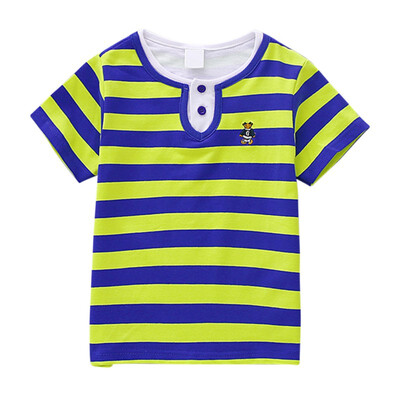 Summer Boys Girls Short Sleeved T-shirt Cotton Childrens Striped Round Neck Short Sleeved T-shirt
Summer Boys Girls Short Sleeved T-shirt Cotton Childrens Striped Round Neck Short Sleeved T-shirt