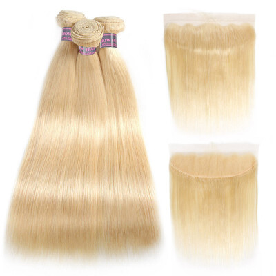 Brazilian Hair Straight 613 Blonde Human Hair 3 Bundles Deal with Lace Frontal Honey Blonde Hair
Brazilian Hair Straight 613 Blonde Human Hair 3 Bundles Deal with Lace Frontal Honey Blonde Hair