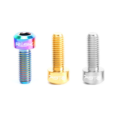 RISK 2PCS M5×14mm Titanium Bolts for Bike Thumb Shifter Fixed Screws Ti Conjoined Hexagon Ti Screws Ti Fastener MTB Bicycle Parts
RISK 2PCS M5×14mm Titanium Bolts for Bike Thumb Shifter Fixed Screws Ti Conjoined Hexagon Ti Screws Ti Fastener MTB Bicycle Parts