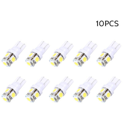 DC12V 1W 5 LED Car Light Bulb 10 Pack T10 Base Socket Holder White Light for SUV Truck RV
DC12V 1W 5 LED Car Light Bulb 10 Pack T10 Base Socket Holder White Light for SUV Truck RV