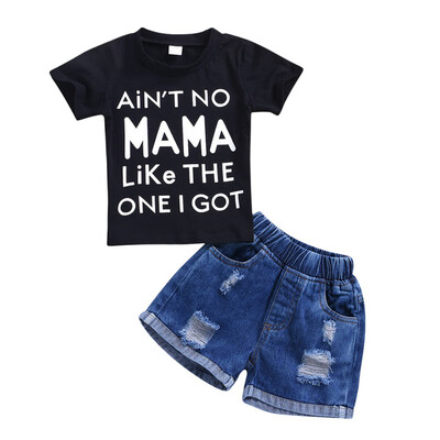 Summer baby boy clothes set letter print short sleeve black top blue shorts 2 PCS cotton outfit for 0-3T
Summer baby boy clothes set letter print short sleeve black top blue shorts 2 PCS cotton outfit for 0-3T