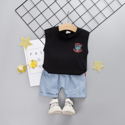 Summer Baby Boys Casual Sleeveless Dinosaur Print Vest T-shirt TopsDenim Shorts Costume Set
Summer Baby Boys Casual Sleeveless Dinosaur Print Vest T-shirt TopsDenim Shorts Costume Set
