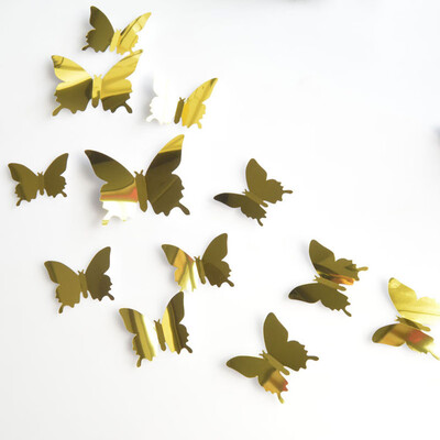 Gobestart 12PCS Butterfly Silver Mirror Decoration Home Room Art 3D DIY Wall Stickers
Gobestart 12PCS Butterfly Silver Mirror Decoration Home Room Art 3D DIY Wall Stickers