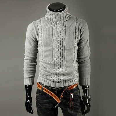 Mens Winter Warm Knitted Turtle Neck Pullover Jumper Tops Slim Fit Sweater 2019
Mens Winter Warm Knitted Turtle Neck Pullover Jumper Tops Slim Fit Sweater 2019