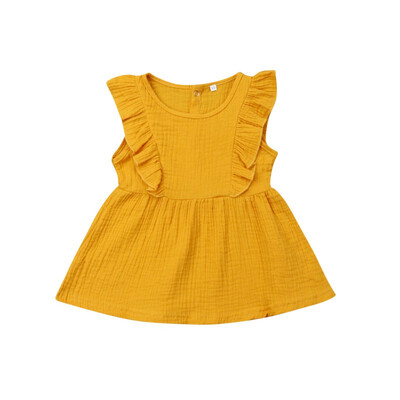 Summer Children Casual Brief Style Dresses Baby Girls Flare Sleeve Solid Print Dress Kids Toddler Pageant Dress
Summer Children Casual Brief Style Dresses Baby Girls Flare Sleeve Solid Print Dress Kids Toddler Pageant Dress