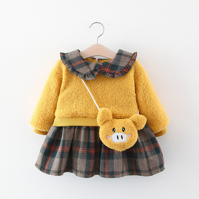 2pcs Girls winter plaid dress thick baby sweater baby fashion autumn winter girls sweet princess dress for 6M-3Y
2pcs Girls winter plaid dress thick baby sweater baby fashion autumn winter girls sweet princess dress for 6M-3Y