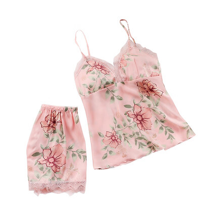 Women Sleep Lounge Pajama Set Sexy Sleepwear Women Summer Pyjama Fashion Flower Pajamas
Women Sleep Lounge Pajama Set Sexy Sleepwear Women Summer Pyjama Fashion Flower Pajamas