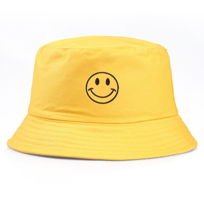 5 Colors Smiling Face Embroidery Bucket Hats Summer Fashion Outdoor Fisherman Caps For Unisex Women Men Visor Caps
5 Colors Smiling Face Embroidery Bucket Hats Summer Fashion Outdoor Fisherman Caps For Unisex Women Men Visor Caps