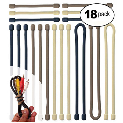 18pcs Silicone Binding Rope Solid String Outdoor Multi-function Tie Strap Reusable Organizer Cord
18pcs Silicone Binding Rope Solid String Outdoor Multi-function Tie Strap Reusable Organizer Cord