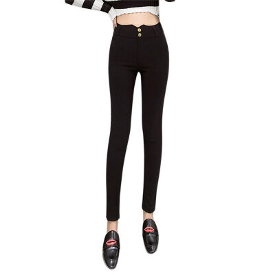 New Plus Velvet High Waist Slim Skinny Pencil Pants Elastic Bottom Warm Black Trousers Autumn&Winter
New Plus Velvet High Waist Slim Skinny Pencil Pants Elastic Bottom Warm Black Trousers Autumn&Winter