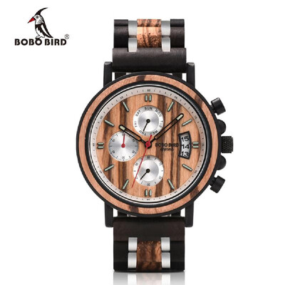 BOBOBIRD S18 Men Quartz Watch Wooden Band Fashion Multifunction Wristwatch 3ATM Luminous Display Chronograph Calendar Date Display
BOBOBIRD S18 Men Quartz Watch Wooden Band Fashion Multifunction Wristwatch 3ATM Luminous Display Chronograph Calendar Date Display