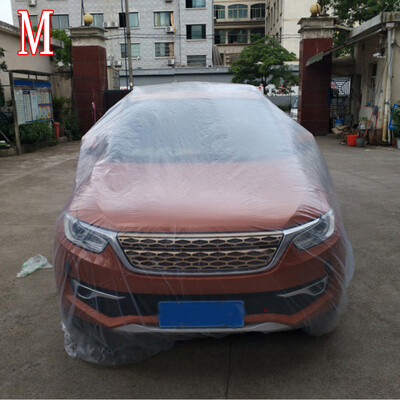 Plastic Transparent Car Cover Dustproof Waterproof For Body Protector Protection