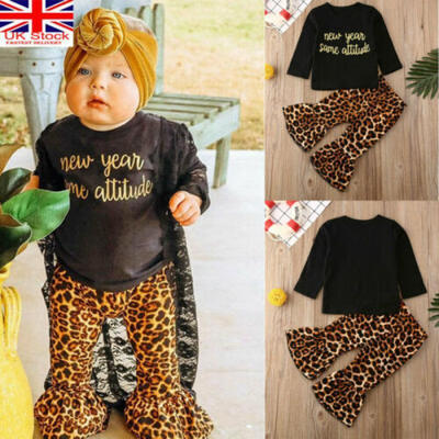 UK Toddler Kids Baby Girls Black Tops Leopard Pants Autumn Outfits Clothes Set
UK Toddler Kids Baby Girls Black Tops Leopard Pants Autumn Outfits Clothes Set