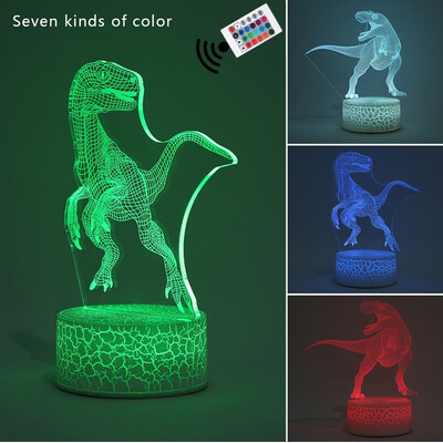 3D 7 Color LED Night Light Dinosaur Series Color Changing Table Lamp Christmas Gift Home Decoration
3D 7 Color LED Night Light Dinosaur Series Color Changing Table Lamp Christmas Gift Home Decoration