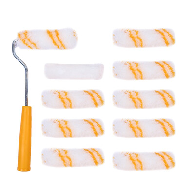 Wall Paint Roller 4 Mini Paint Roller with 10 Pcs Replacement Roller Covers Corrosion Resistance Home Painting Brush
Wall Paint Roller 4 Mini Paint Roller with 10 Pcs Replacement Roller Covers Corrosion Resistance Home Painting Brush