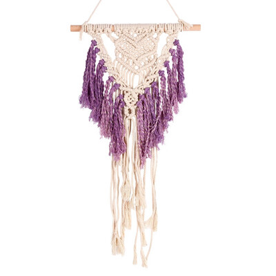 Hanging Bohemian Macrame Woven Handmade Tapestry Knitting Wall Tapisserie Home Decoration Craft Wedding Gift
Hanging Bohemian Macrame Woven Handmade Tapestry Knitting Wall Tapisserie Home Decoration Craft Wedding Gift