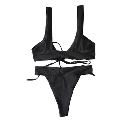 Summer Womens Split Solid Color High Waist Swimsuit Bikini With Chest Pad Without Steel Support Bikini Swimsuit
Summer Womens Split Solid Color High Waist Swimsuit Bikini With Chest Pad Without Steel Support Bikini Swimsuit