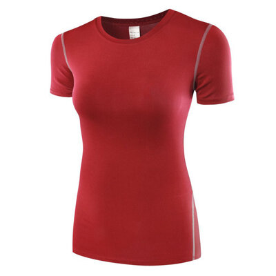 Women Compression Tshirt Dry Quick Short Sleeve T-shirts Fitness Women Elastic nastics Slim Tight T-shirt
Women Compression Tshirt Dry Quick Short Sleeve T-shirts Fitness Women Elastic nastics Slim Tight T-shirt