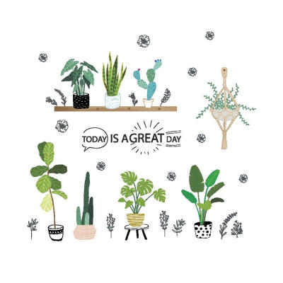 Garden Plant Bonsai Flower Wall Stickers Home Decor Living Room Kitchen PVC Wall Decals DIY Mural Art Decoration Style 2
Garden Plant Bonsai Flower Wall Stickers Home Decor Living Room Kitchen PVC Wall Decals DIY Mural Art Decoration Style 2