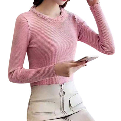 Soft O-Neck Sweater Women Winter Autumn Lace Knitted Sweaters Christmas Sweater Women Pullover Sweater Pull Femme Jumper
Soft O-Neck Sweater Women Winter Autumn Lace Knitted Sweaters Christmas Sweater Women Pullover Sweater Pull Femme Jumper