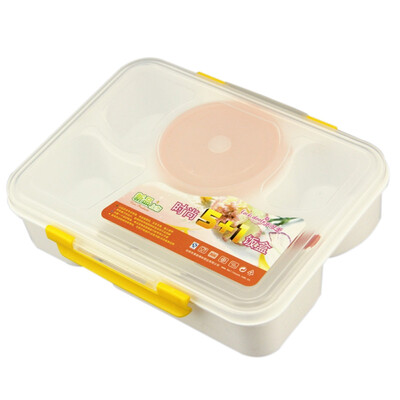 Portable Divided-grid Lunch Box With Lid Five Grid Lunchbox Student Bento Box Tableware
Portable Divided-grid Lunch Box With Lid Five Grid Lunchbox Student Bento Box Tableware
