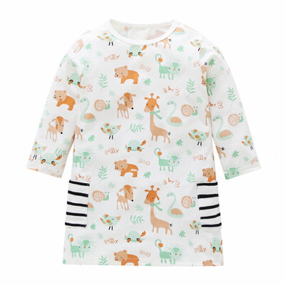 Kids Girls Dress Long Sleeve O-Neck Lovely Cartoon Animals Print Dresses Pure Cotton Kids Girls Clothing Dress Summer
Kids Girls Dress Long Sleeve O-Neck Lovely Cartoon Animals Print Dresses Pure Cotton Kids Girls Clothing Dress Summer