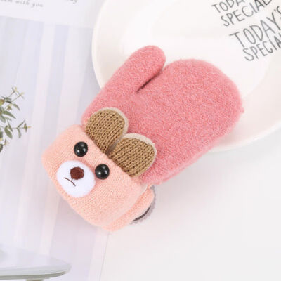 Cute Cartoon Bear Baby Gloves Winter Wool Plus Thick Full Rope Finger Mittens Warm Knitted Gloves
Cute Cartoon Bear Baby Gloves Winter Wool Plus Thick Full Rope Finger Mittens Warm Knitted Gloves