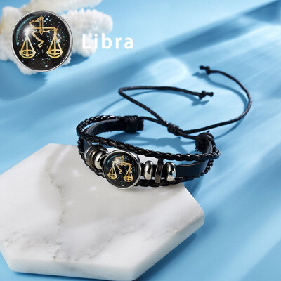 12 Constellations Punk Leather Zodiac Sign Beads Bangle Bracelets For Women Men Jewelry Travel Bracelets Holiday Gift
12 Constellations Punk Leather Zodiac Sign Beads Bangle Bracelets For Women Men Jewelry Travel Bracelets Holiday Gift