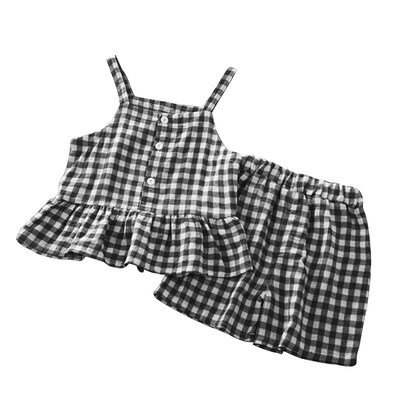 2pcsset Children Set Summer Fashion Concise Sweet Plaid Sleeveless T-shirts All-match Girls Set
2pcsset Children Set Summer Fashion Concise Sweet Plaid Sleeveless T-shirts All-match Girls Set