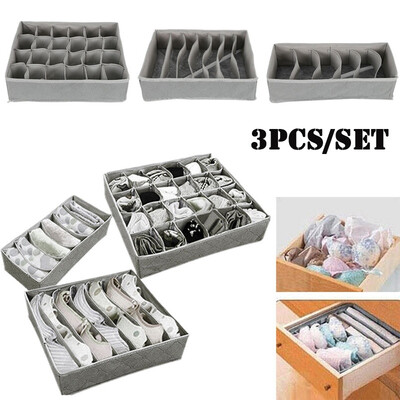 2020 New 3PCS Bamboo Charcoal Storage Box Foldable Socks Underwear Divider Organizer Case
2020 New 3PCS Bamboo Charcoal Storage Box Foldable Socks Underwear Divider Organizer Case