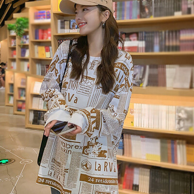 Women Autumn Sweatshirt Loose Long Sleeve Harajuku Wind Print Lady Pullover Sweatshirt Tops
Women Autumn Sweatshirt Loose Long Sleeve Harajuku Wind Print Lady Pullover Sweatshirt Tops