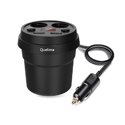 Quelima Car Cup Charger Car Charger Socket Dual USB Quick Chargers Car Adapter with Dual Car Cigarette Lighter Socket Lighter Digi
Quelima Car Cup Charger Car Charger Socket Dual USB Quick Chargers Car Adapter with Dual Car Cigarette Lighter Socket Lighter Digi
