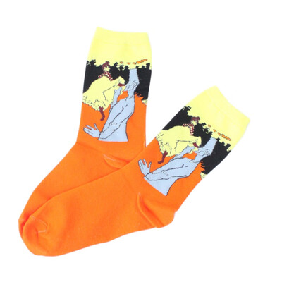 Spring Retro Women Masterpiece Socks Ukiyoe Art Mona Lisa Van Gogh Mural World Autumn Famous Oil Painting Men Couple Funny Socks
Spring Retro Women Masterpiece Socks Ukiyoe Art Mona Lisa Van Gogh Mural World Autumn Famous Oil Painting Men Couple Funny Socks