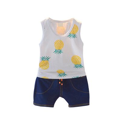 Baby Kid Boy Clothes Summe Boy Clothing Set Pineapple Sleeveless VestDemin Shorts 2PCs Kids Boy Clothes Set
Baby Kid Boy Clothes Summe Boy Clothing Set Pineapple Sleeveless VestDemin Shorts 2PCs Kids Boy Clothes Set