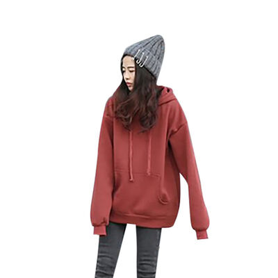 Womens Sweatshirt 2019 New Harajuku Hoodies For Girls Solid Color Hooded Tops Long-sleeved Winter Velvet Thickening Coat
Womens Sweatshirt 2019 New Harajuku Hoodies For Girls Solid Color Hooded Tops Long-sleeved Winter Velvet Thickening Coat